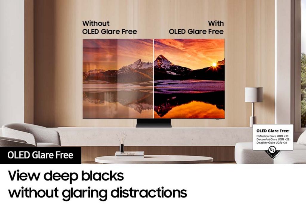 Die neuen OLED-TVs verfügen über eine Glare-Free-Funktion und darüber hinaus auch über KI-Features.