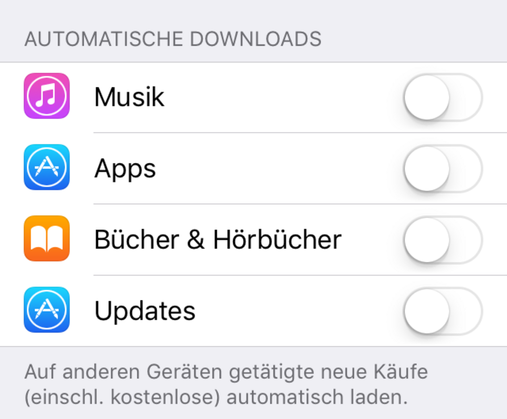 Automatische App-Updates deaktivieren