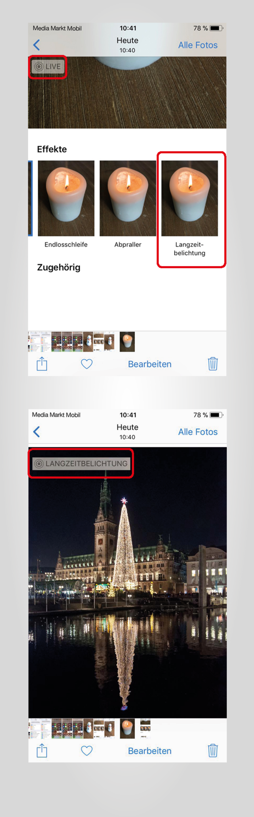 Die neue Kamera-App unter iOS 11 unterstützt nun auch Langzeitbelichtung.