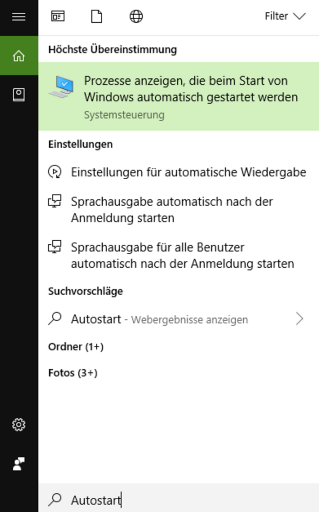 Windows 10: Programme aus Autostart entfernen