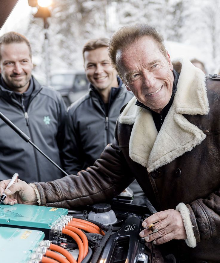 Von Arnold Schwarzenegger gelobtes E-Auto bei den E-Mobility Play Days 2017 in Spielberg.