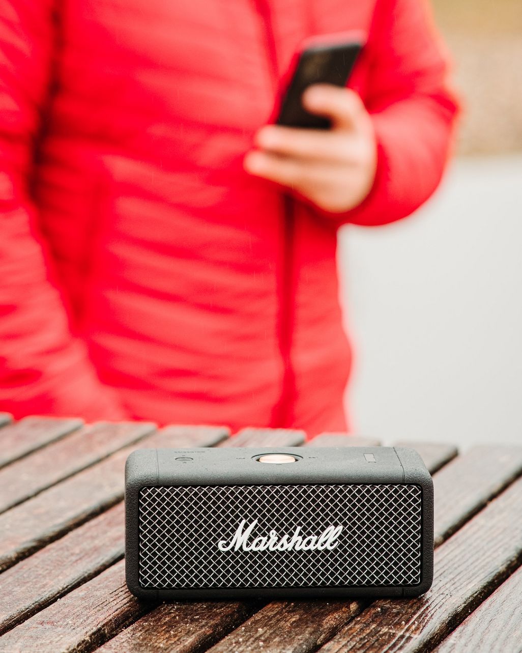 Der Bluetooth-Speaker „Emberton“ von Marshall. 