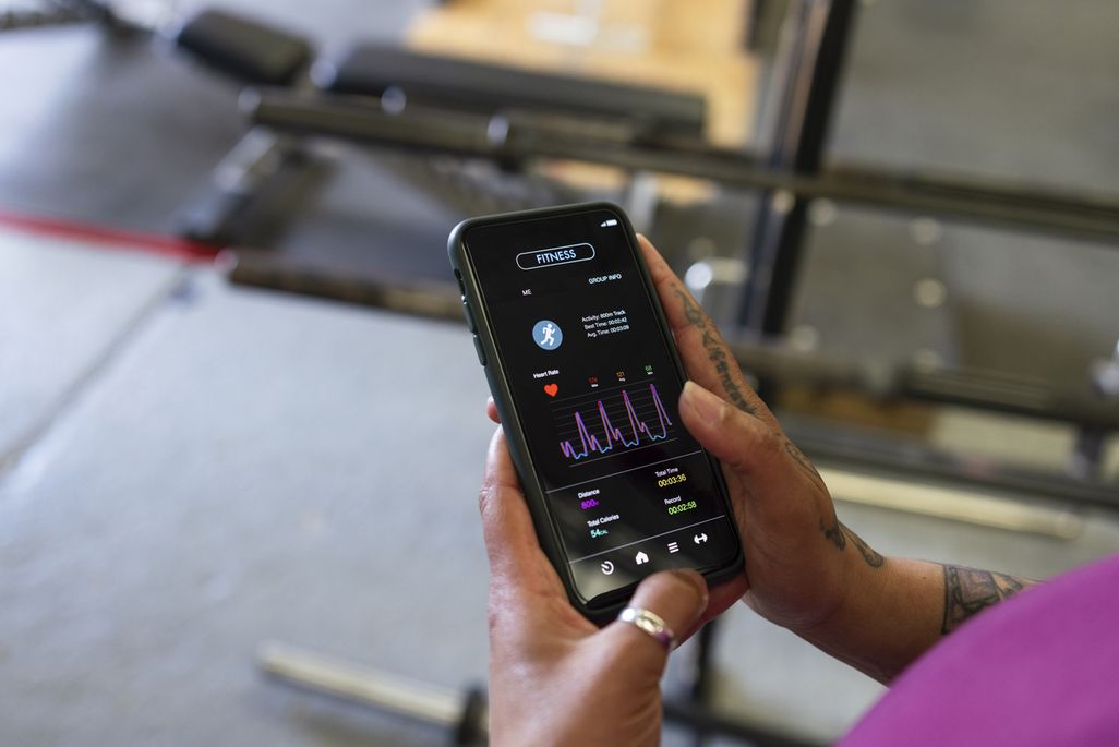 Fitness-App am Smartphone