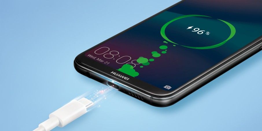 Huawei präsentiert sein neues Smartphone „P20 lite“.