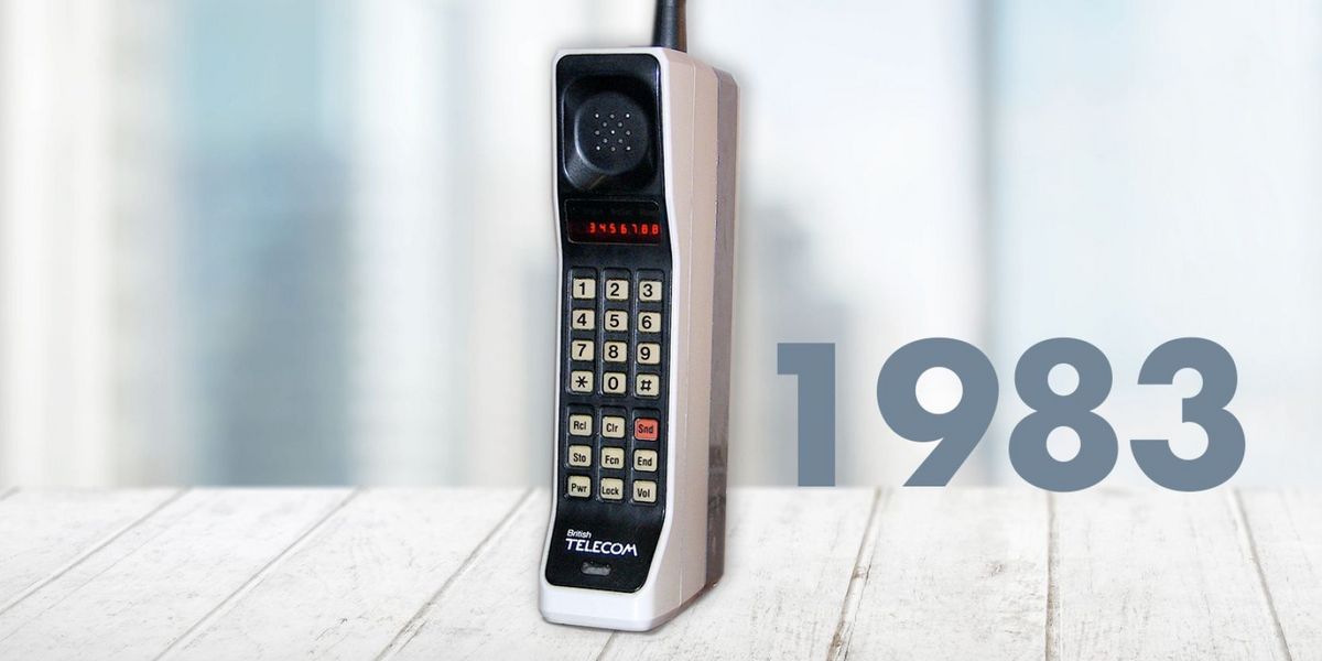  Das „DynaTAC 8000X“ von Motorola: das erste kommerzielle, portable Mobiltelefon. 