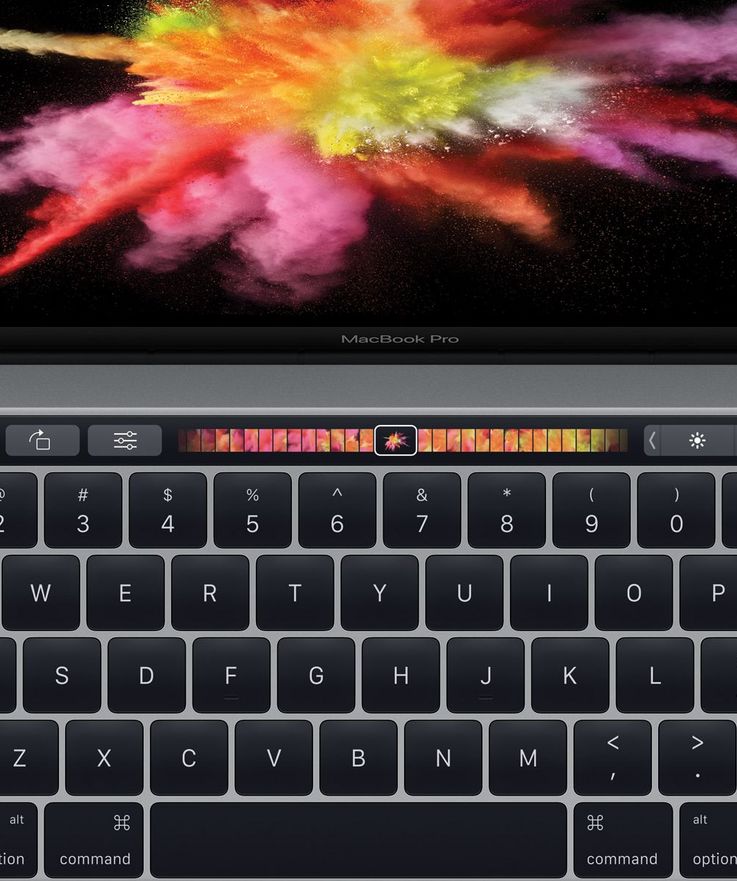 Die Touch Bar ist die zentrale Neuigkeit beim aktuellen MacBook Pro.