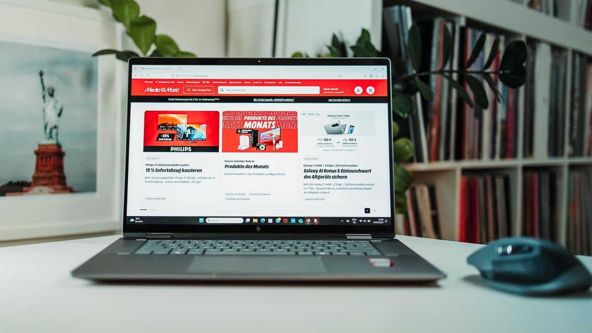 Das HP Envy X360 kann erstens als Notebook und zweitens auch als Tablet verwendet werden.