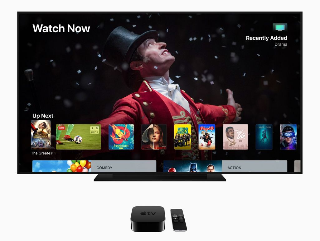 Das neue Betriebssystem für Apple TV ermöglicht neben Bildern in 4K-Auflösung auch Surround-Sound nach dem Dolby Atmos-Standard.