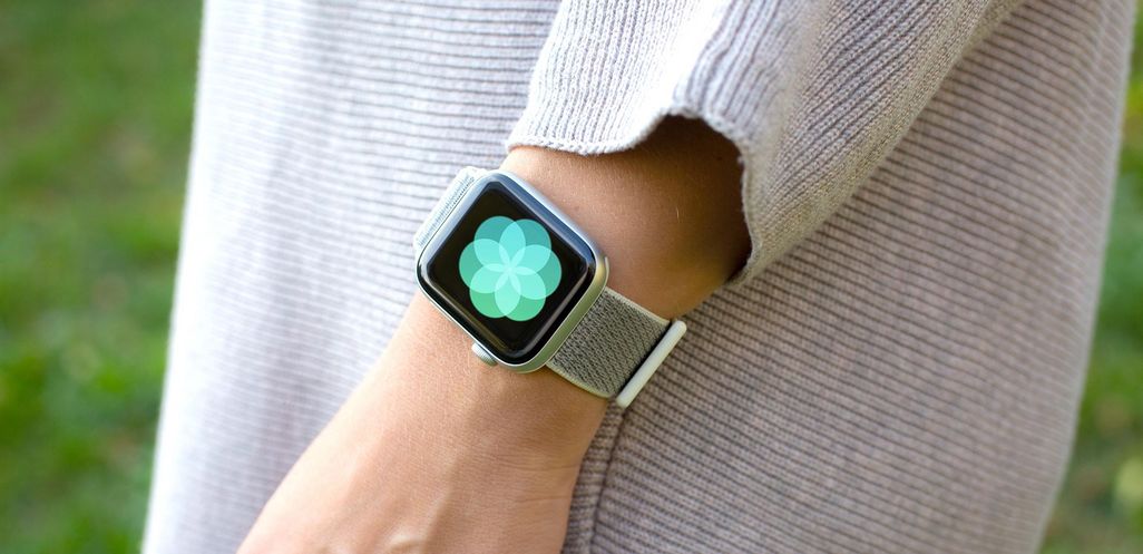 Die Atmen-App auf der Apple Watch Series 4.