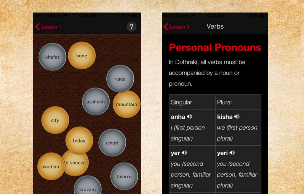 Die App enthält interaktive Spiele, über 300 Vokabeln und umfassendes Grammatik-Training. 