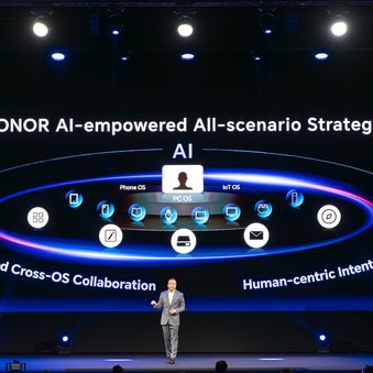Honor brachte erstens ein KI-Konzept und zweitens auch ein neues Smartphone zur Messe.