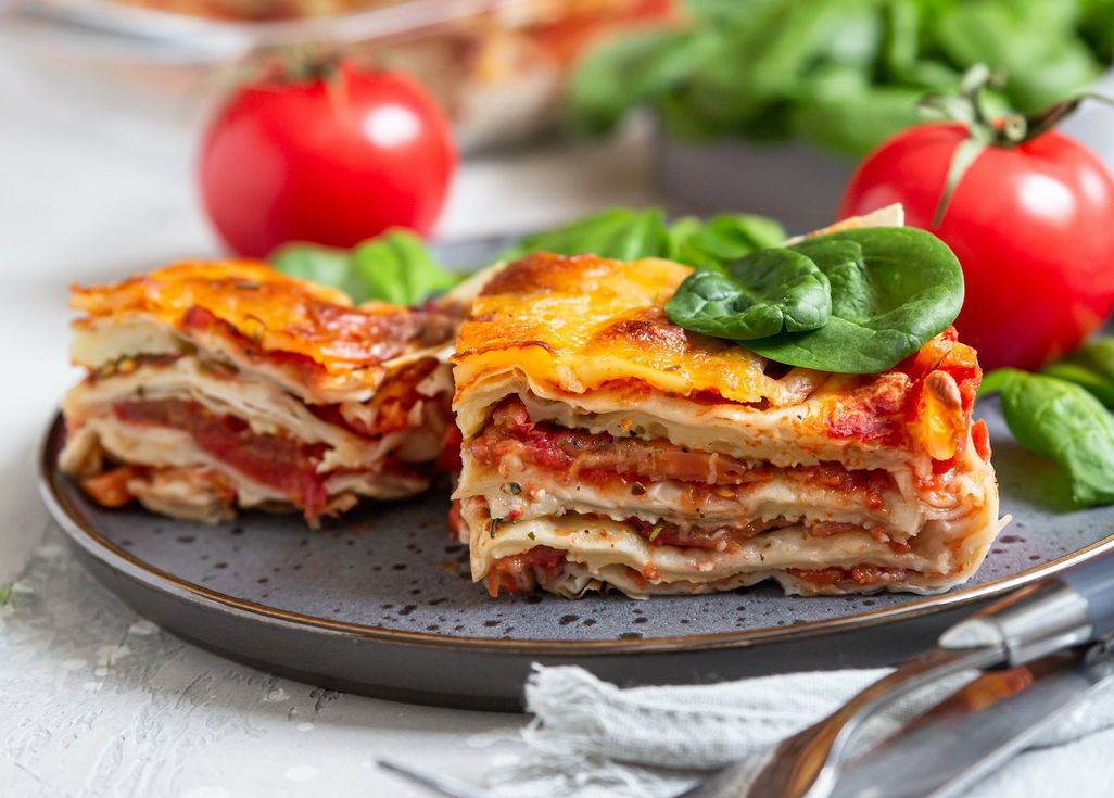 Lasagne kann man im Veganuary darüber hinaus auch in der Heißluftfritteuse zubereiten. 
