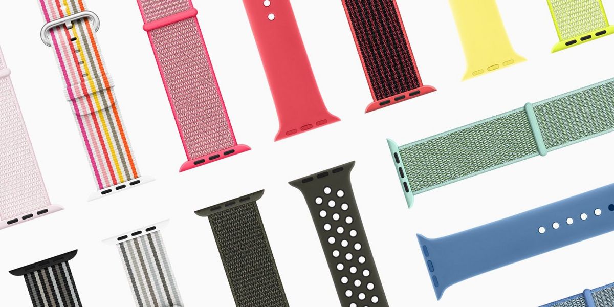 Apple Watch 3: Neue Armbänder in Frühlingsfarben.