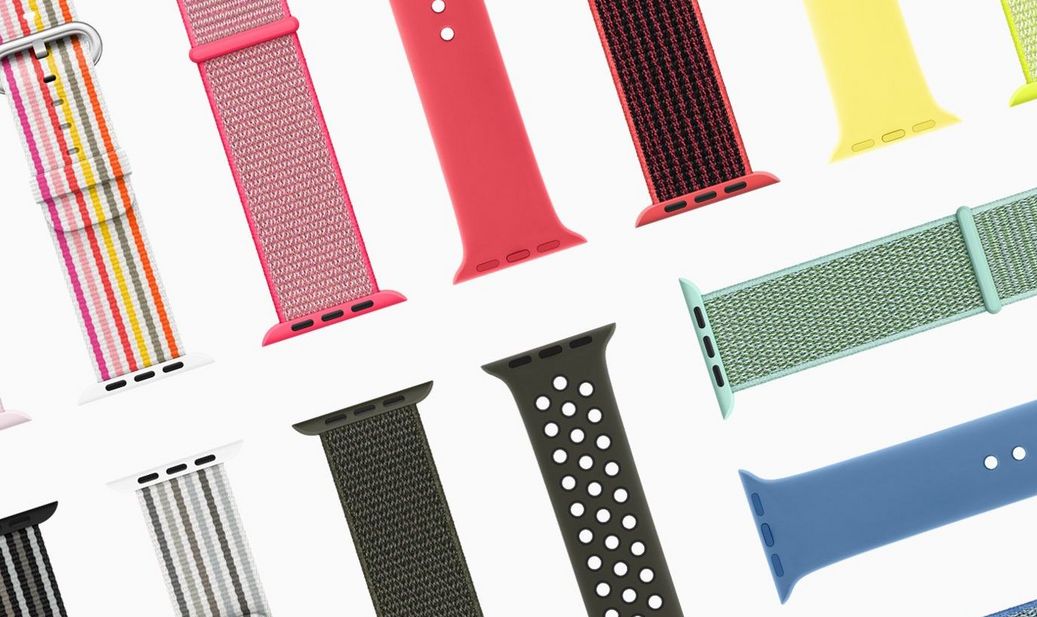 Apple Watch 3: Neue Armbänder in Frühlingsfarben.