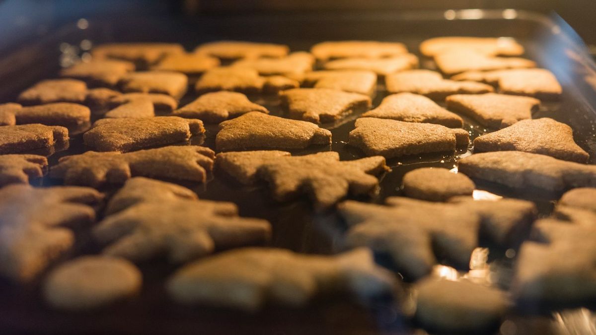 Die Kekse benötigen tatschlich auch nur drei Zutaten.