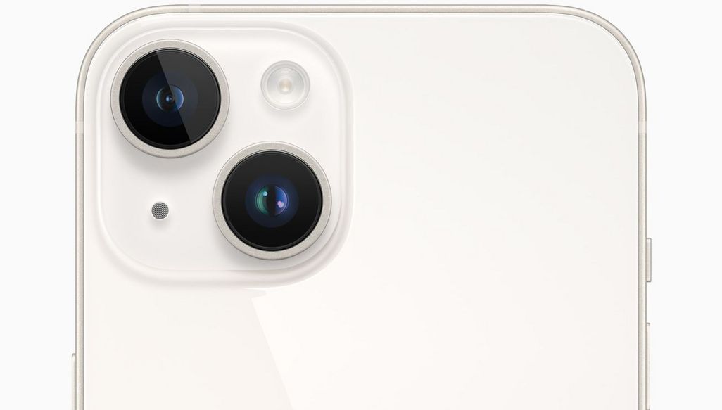 Die Dualkamera des iPhone 14 Plus