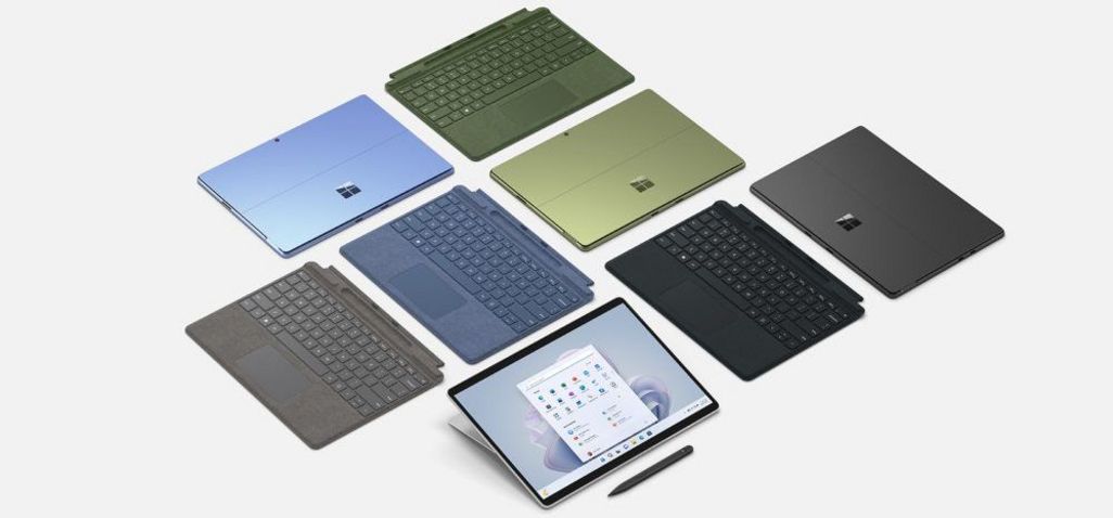 Die Surface 9 Pro-Farben