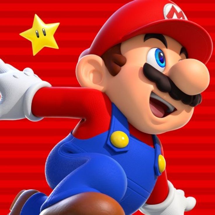 Super Mario auf einem Banner für "Super Mario Run"