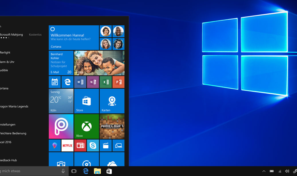 Die wichtigsten Funktionen des Windows 10 Startmenüs. 