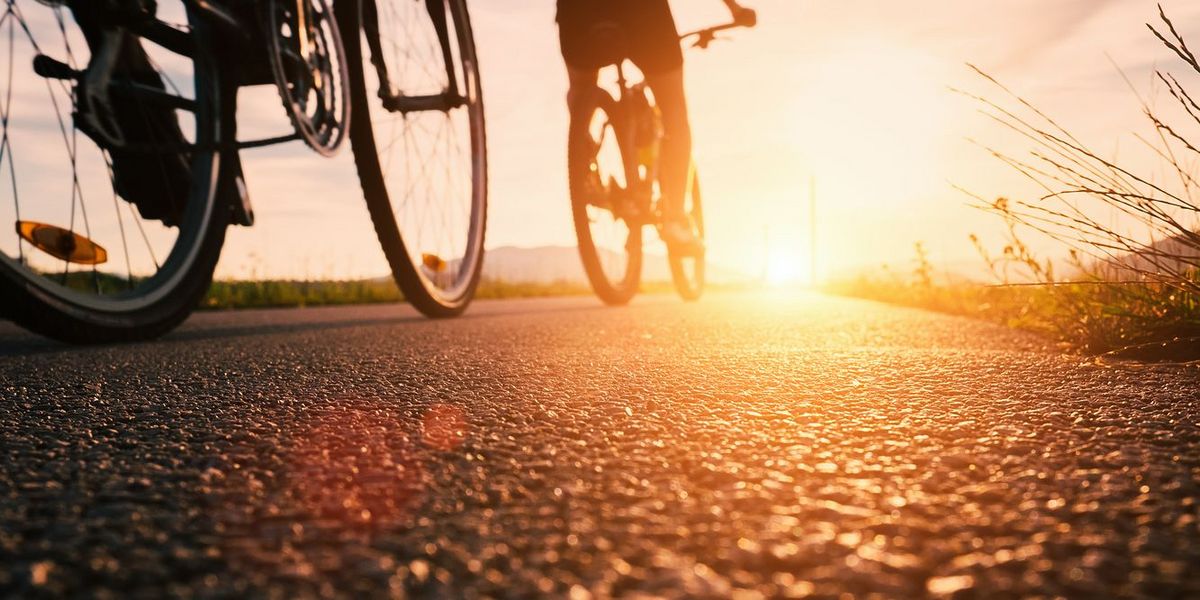 Radfahren stärkt das Herz-Kreislauf-System.