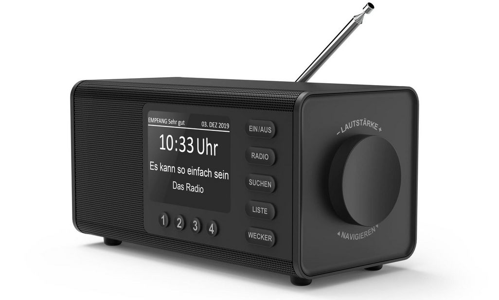 Der rauschfreie Empfang wie beim „Hama Digitalradio DR 1000 DE“ ist einer der Vorteile von DAB+- Radio.