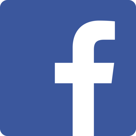 Facebook: Ein weißes F auf blauem Hintergrund.