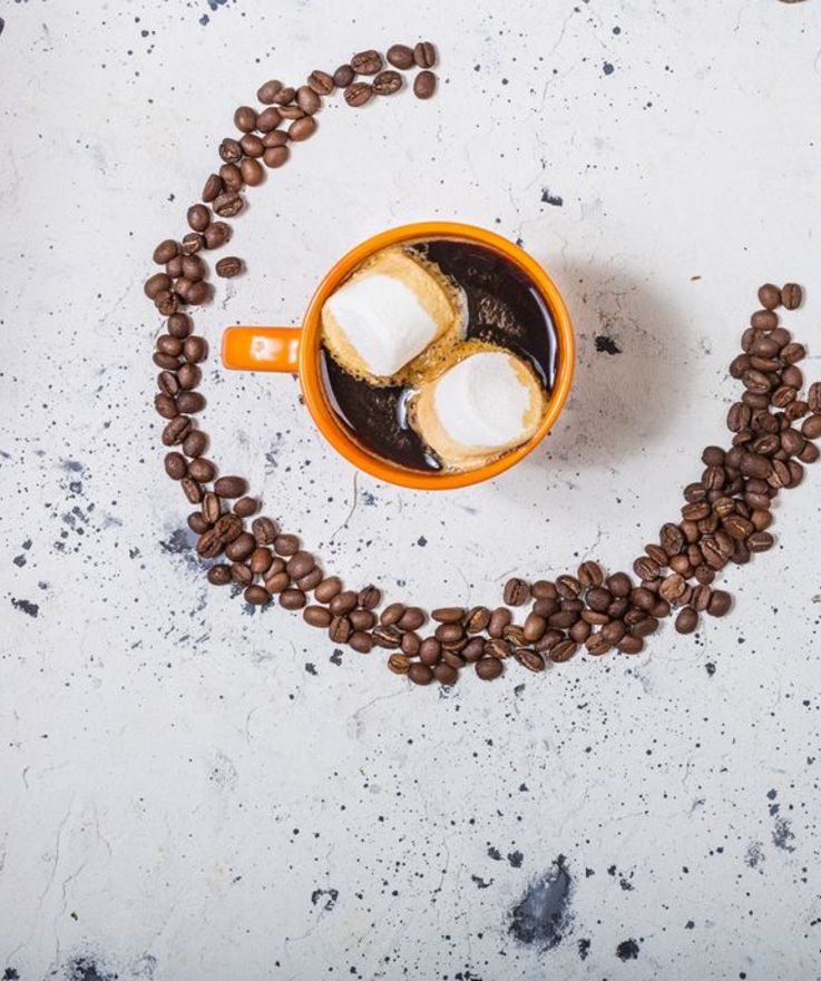 Espresso und Marshmallows sind auf jeden Fall auch ein schmackhaftes Duo in Kaffeekreationen.