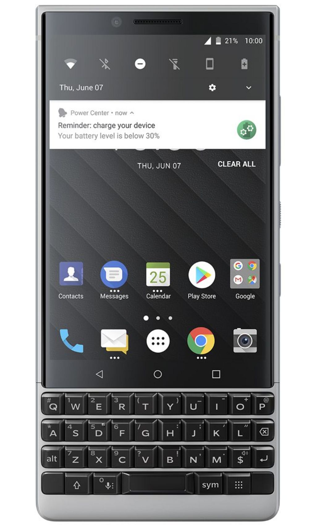 Neues Smartphone BlackBerry KEY2 mit Dual-Kamera und intelligenter Tastatur.