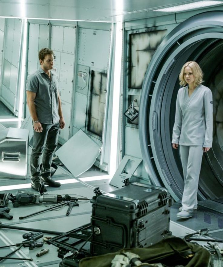 Jennifer Lawrence und Chris Pratt in Passengers