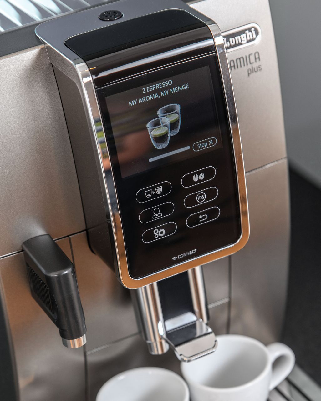 Mit der „Kaffeekannen-Funktion“ können Sie bis zu sechs Tassen auf einmal zubereiten.