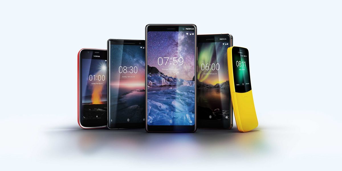 Nokia präsentiert fünf neue Smartphones.