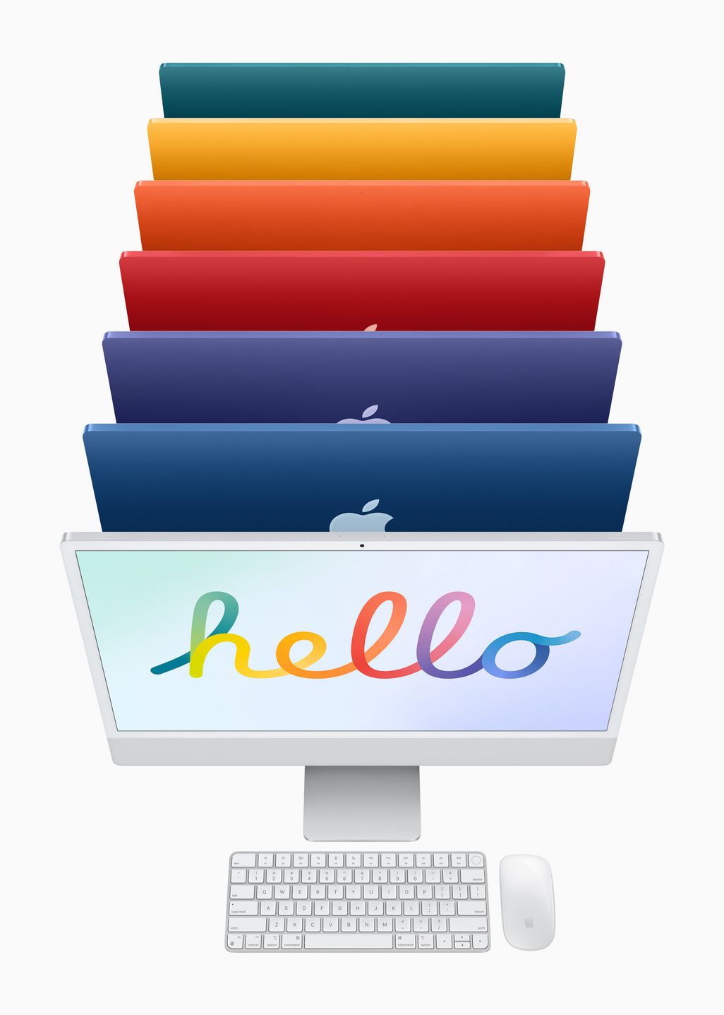 Die "iMacs" sind in in viele Farben erhältlich.