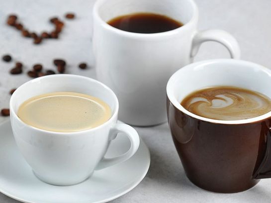 Verschiedene Kaffeespezialitäten