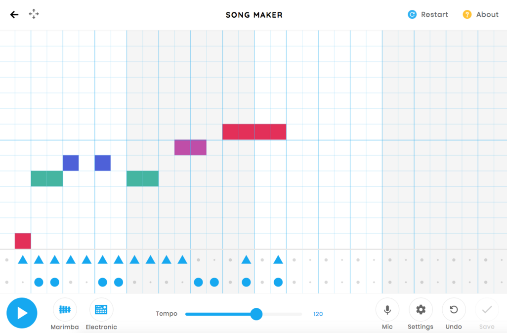 Musikmachen ganz einfach: Mit „Song Maker“ von Google geht das. 