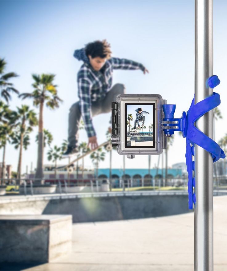 „Squiddy“: Die patentierte Smartphone-Halterung bringt neue Perspektiven in die Fotografie.